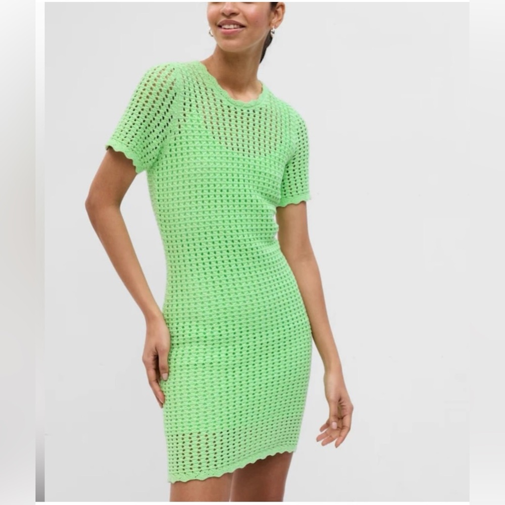 Gap Dress Women Size S Green 1 Piece outside part of dress don’t have slip